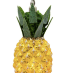 Glass USB Warm White LED Fairy Light Pineapple Ornament